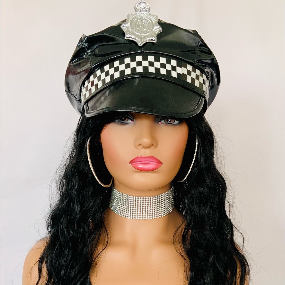 20” Effortless Style Black Synthetic Wig with Bangs for Daily Wear/Cospl…